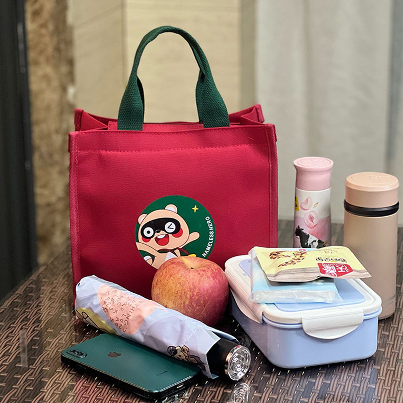 Niedliche Bären Lunchtasche aus Segeltuch