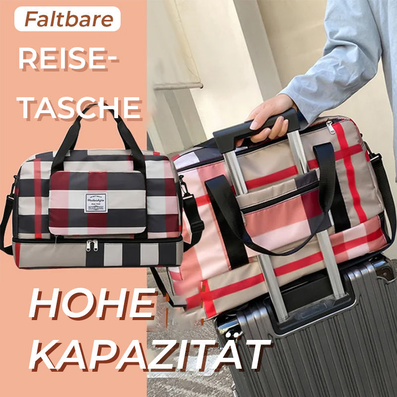 Faltbare Reisetasche mit Trocken-/Nasstrennung