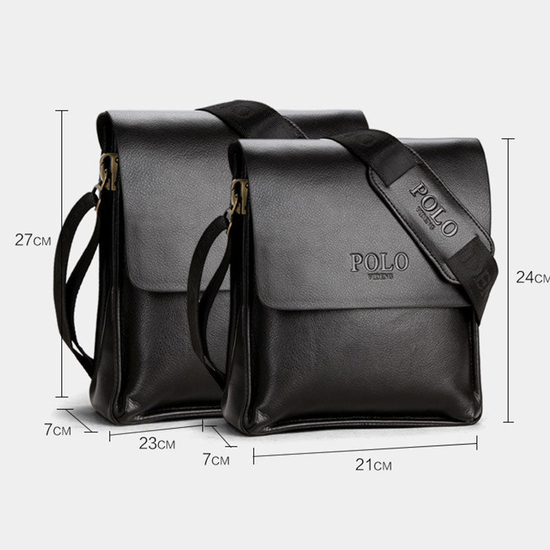 Klassische Umhängetasche mit mehreren Taschen