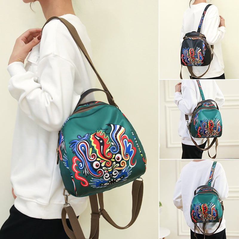 Nylonrucksack im ethnischen Stil