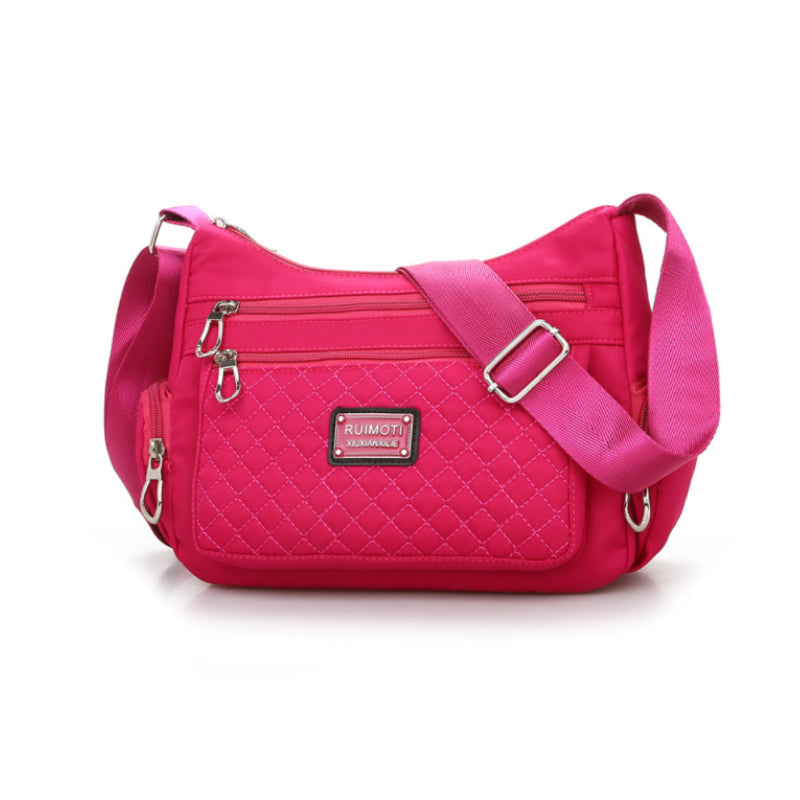 Damen lässige Schultertasche aus Nylon mit großem Fassungsvermögen