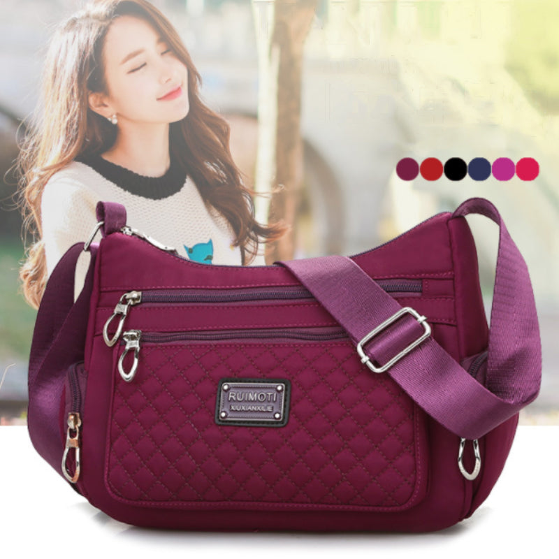 Damen lässige Schultertasche aus Nylon mit großem Fassungsvermögen