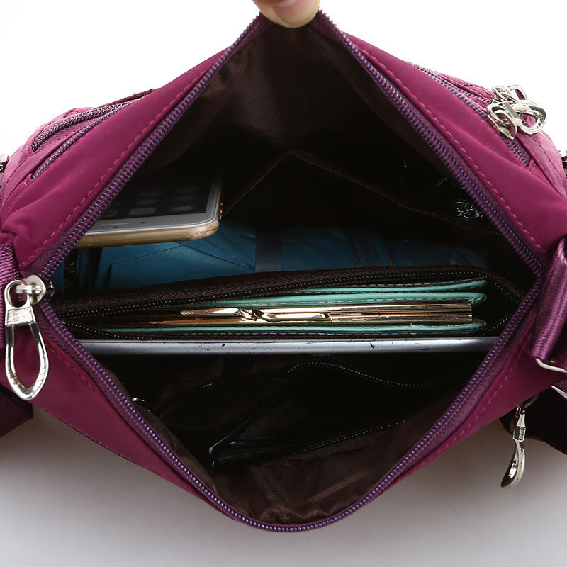 Damen lässige Schultertasche aus Nylon mit großem Fassungsvermögen