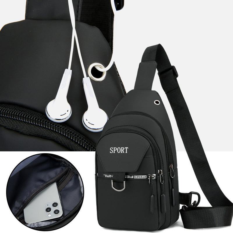 Einfache wasserdichte Brusttasche für Herren