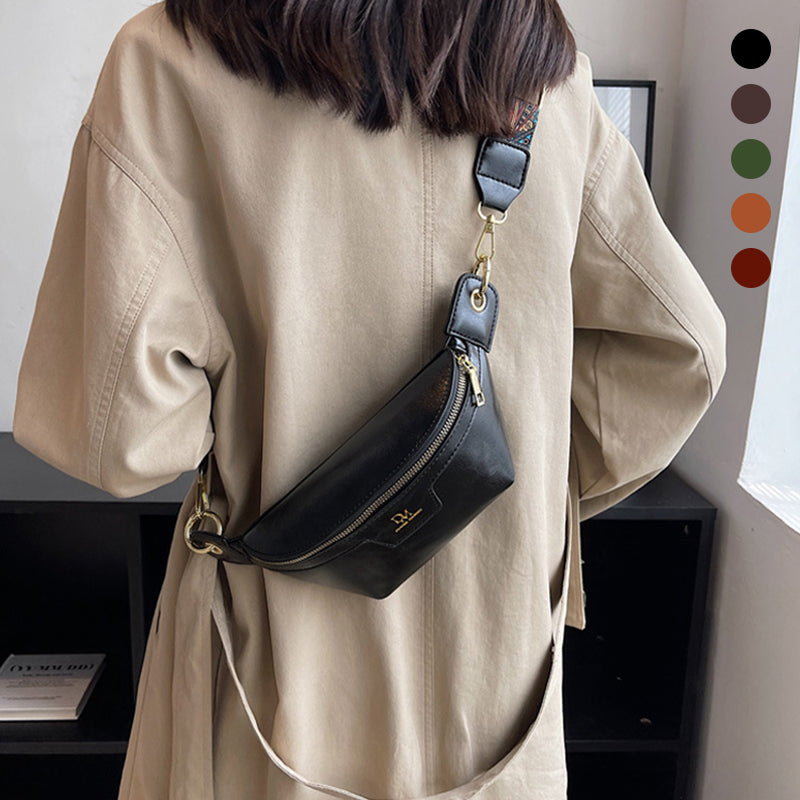 Gürteltasche im koreanischen Stil mit karierten Nähten