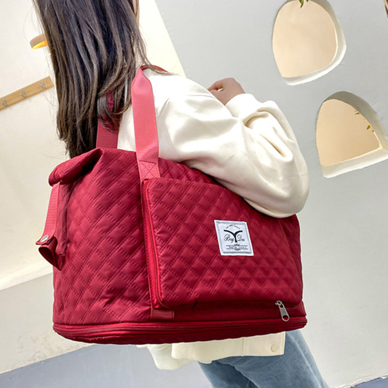 Faltbare lässige Reisetasche mit Nass- und Trockentrennung