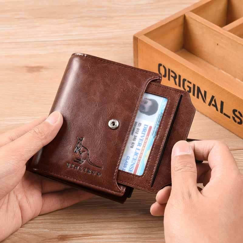 Känguru-Brieftasche Mit RFID-Blockierungstechnologie