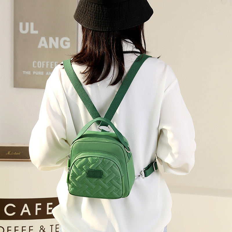 Funktioneller, leichter Nylon-Umhängetasche Mini-Rucksack für Damen