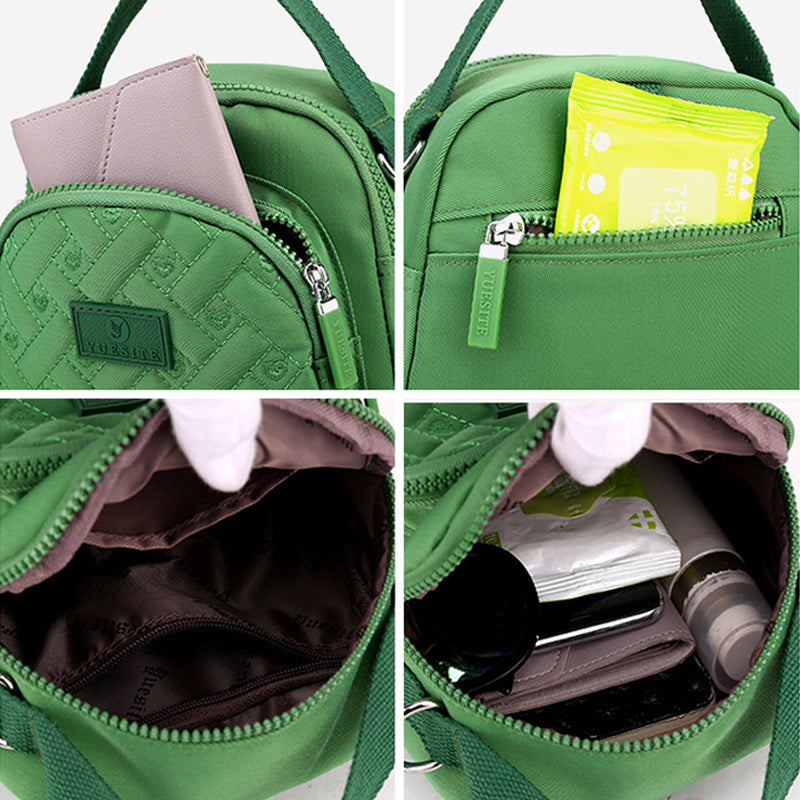 Funktioneller, leichter Nylon-Umhängetasche Mini-Rucksack für Damen