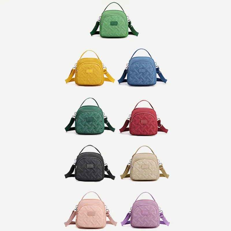 Funktioneller, leichter Nylon-Umhängetasche Mini-Rucksack für Damen