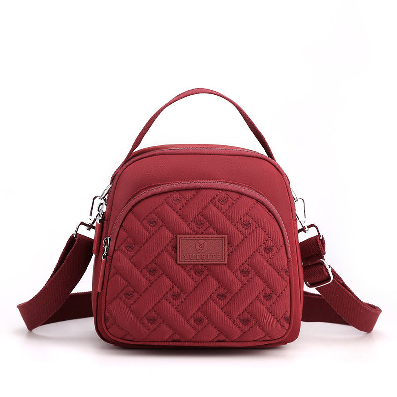 Funktioneller, leichter Nylon-Umhängetasche Mini-Rucksack für Damen