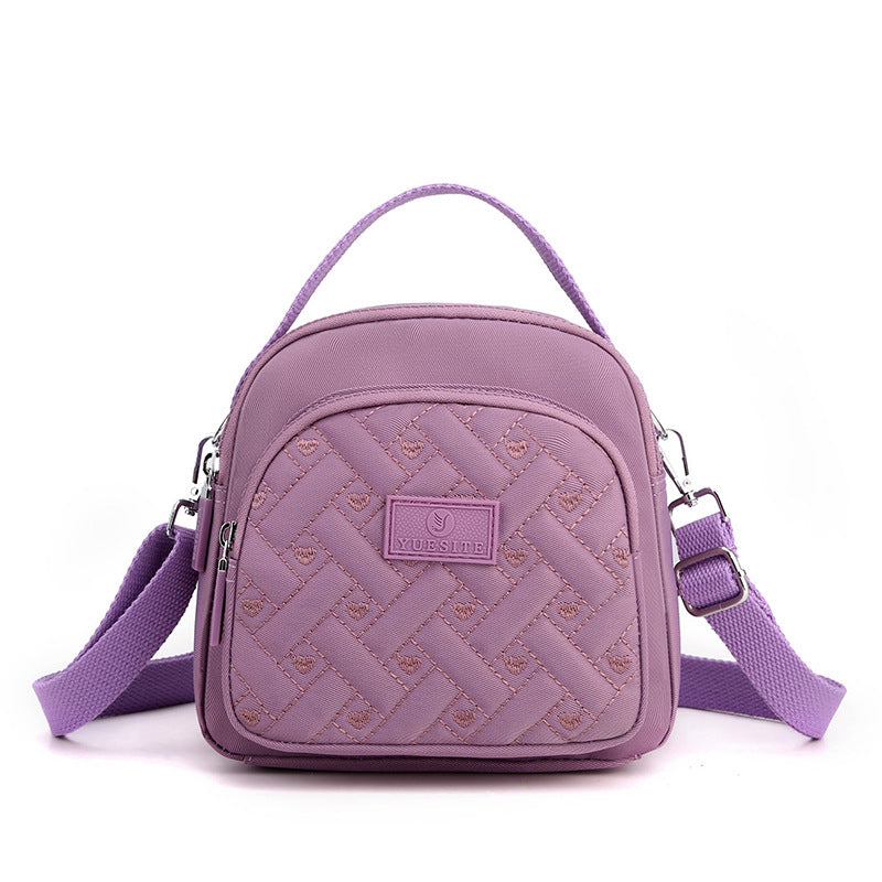 Funktioneller, leichter Nylon-Umhängetasche Mini-Rucksack für Damen