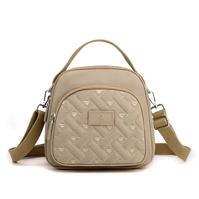 Funktioneller, leichter Nylon-Umhängetasche Mini-Rucksack für Damen