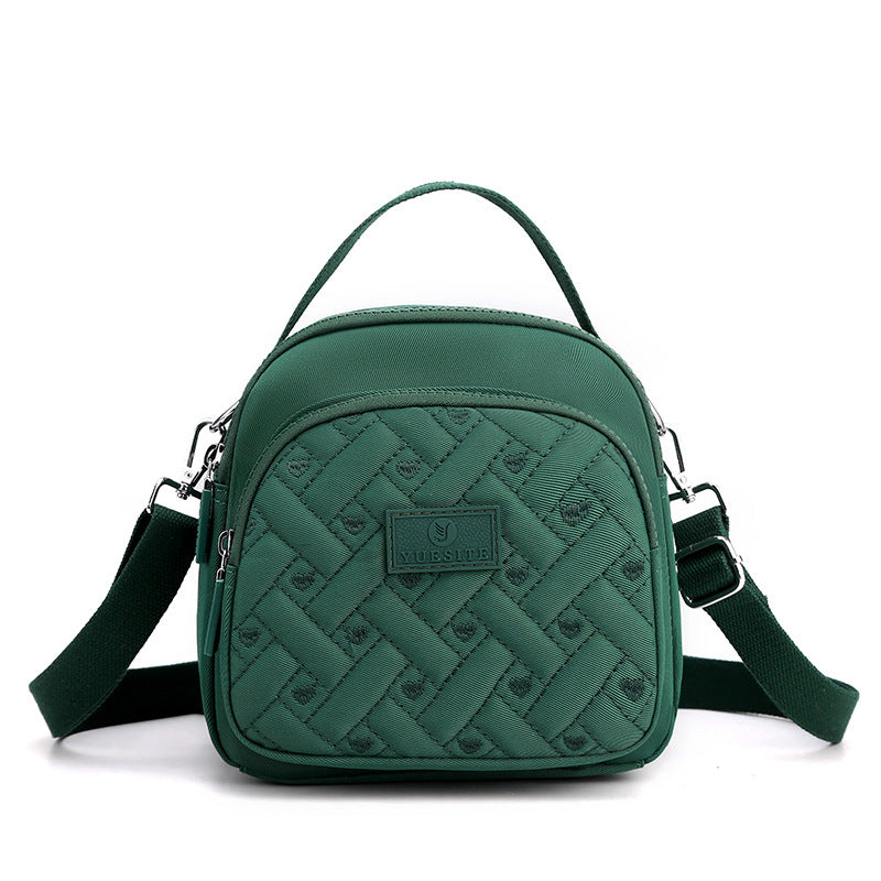 Funktioneller, leichter Nylon-Umhängetasche Mini-Rucksack für Damen
