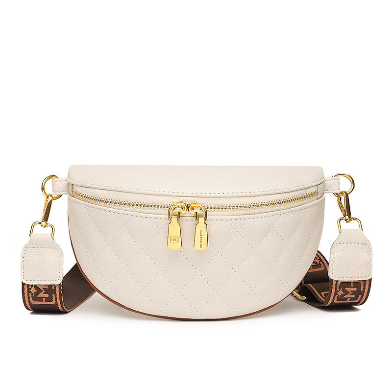 Rhombus Brusttasche aus weichem Leder