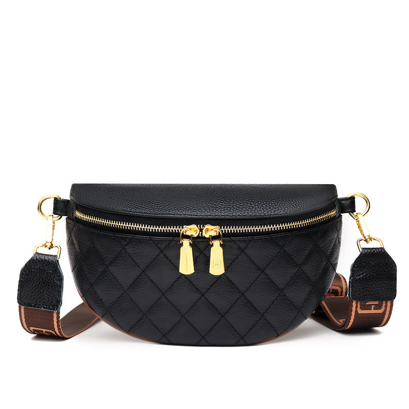 Rhombus Brusttasche aus weichem Leder