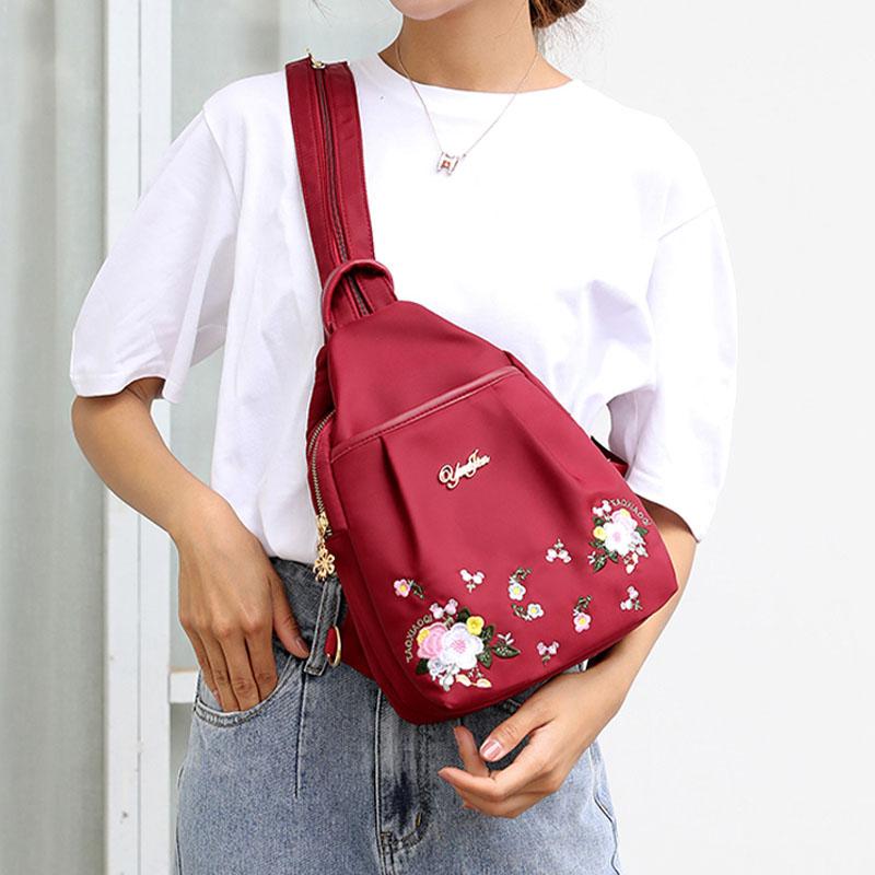 Damen Rucksack mit Stickerei