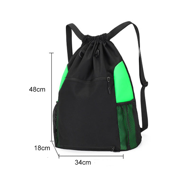 Einfarbiger Sportrucksack mit Kordelzug aus Nylon