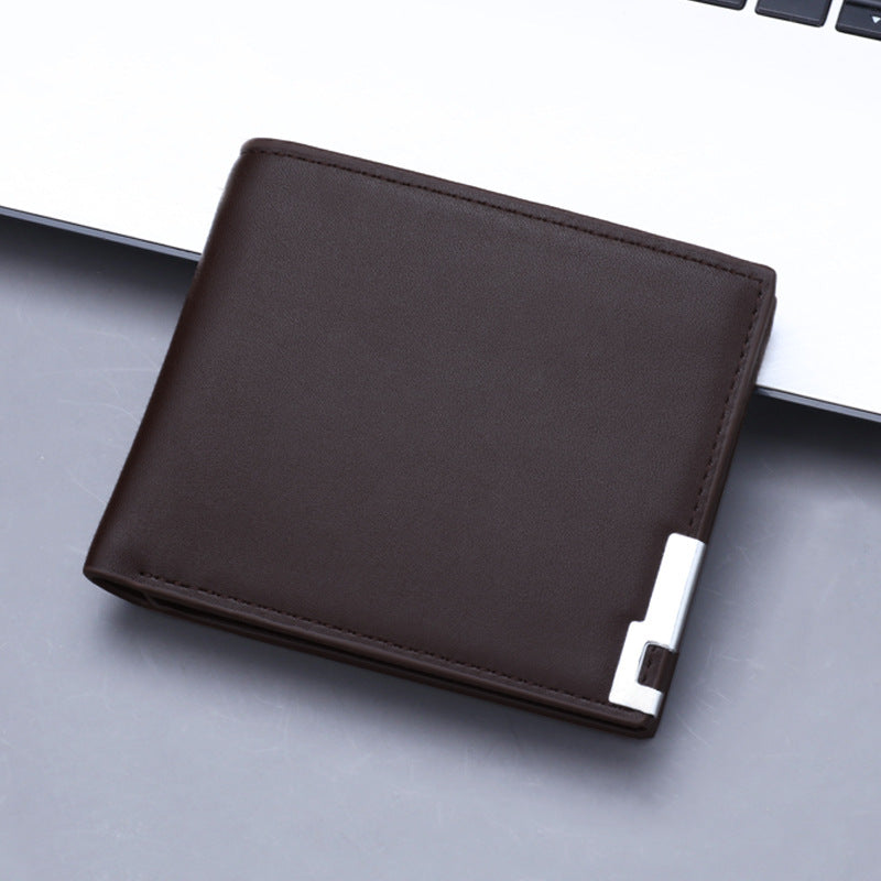 Kurze Brieftasche mit Eisenkante