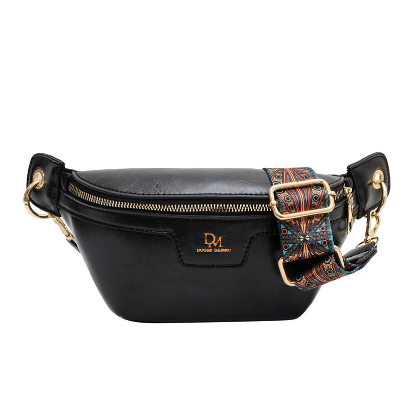 Gürteltasche im koreanischen Stil mit karierten Nähten