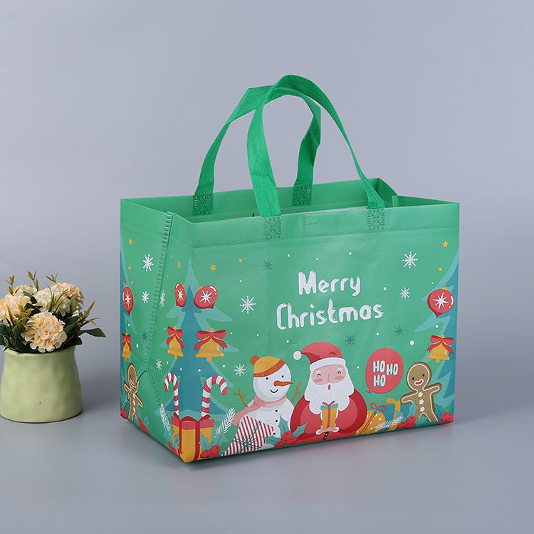 🎁Weihnachtsgeschenktüten Weihnachts Tragetaschen mit Griffen(Mehre Kaufe bekommt man ungleiche Farben)