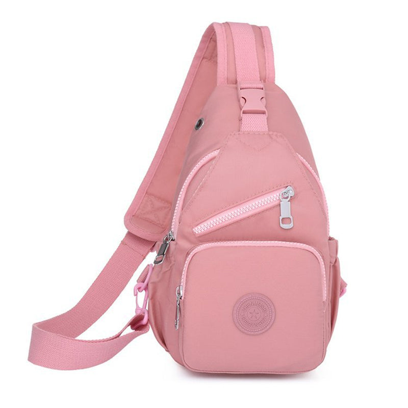 Damen-Schultertasche aus Segeltuch mit mehreren Taschen